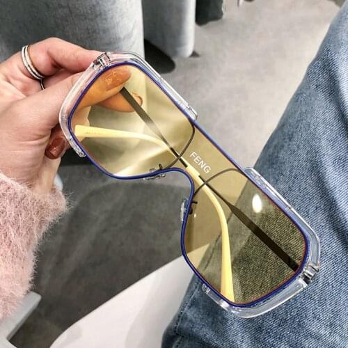 2021 New Big frame sunglasses Versatile sun glasses Internet celebrity male and female large glasses driving Sunglasses trend