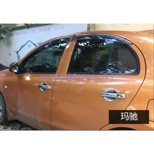 For Nissan qashqai 2007-2020 car body styling cover plastic Window glass Wind Visor Rain/Sun Guard Vent car accessories styling