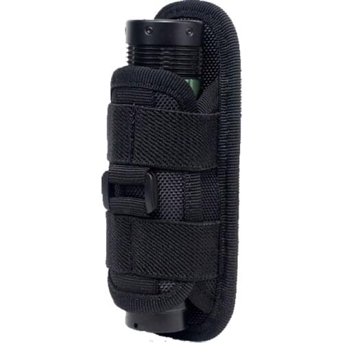 Tactical Flashlight Pouch Hunting Accessories Bag 360 Degrees Rotatable Flashlight Nylon Holster Torch Carry Case Belt Pouch