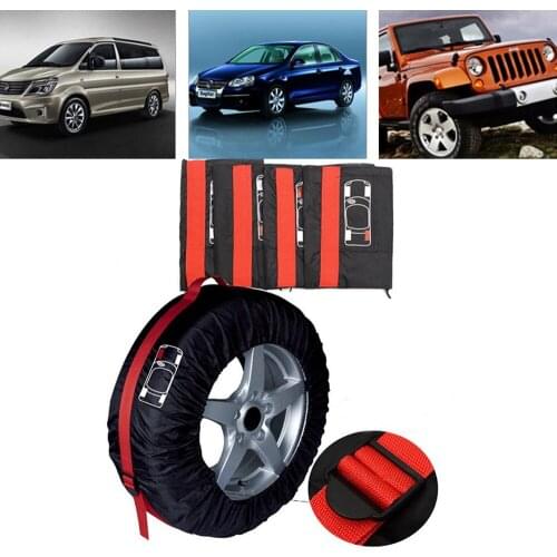 Universal Car Spare Tire Cover Case Polyester Winter and Summer Tire Storage Bags Oxford Cloth Wheel Protector Tyre Accessories