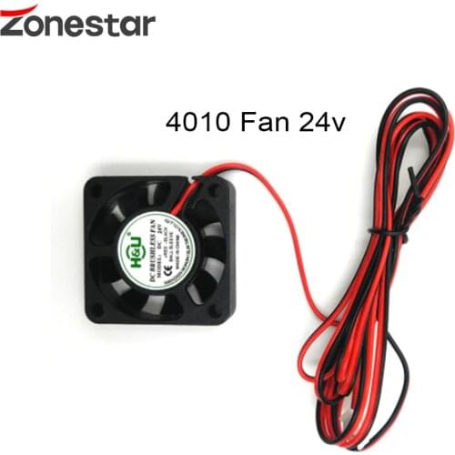 3D Printers Parts 4010 Cooler Fan 12V 24V 2 Pin With Dupont Wire Brushless 40*40*10 Cool Fans Part Quiet DC 40m Cooler Radiato