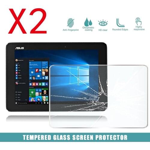 2Pcs Tablet Tempered Glass Screen Protector Cover for Asus Transformer Book T100 Chi 10.1" Tablet Computer Tempered Film