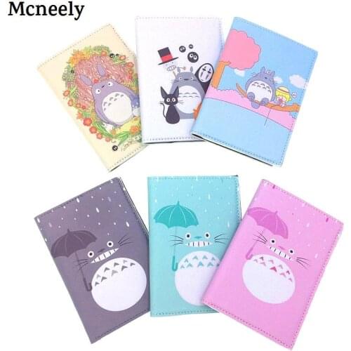 PU Leather Cartoon Travel Passport Holder Women Passport Cover Wallet Business Card Holder Purse Retro Card Case High Quality
