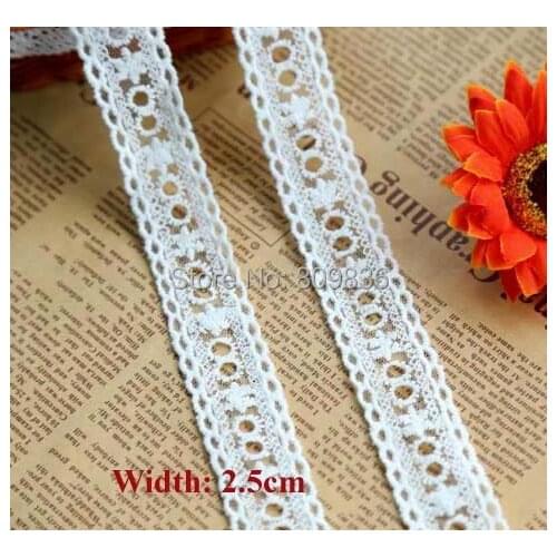 1yrd/lot Width:2.5cm Newest design embroidered lace,cotton trimming lace for garment,lace with ribbon holes(ss-238)