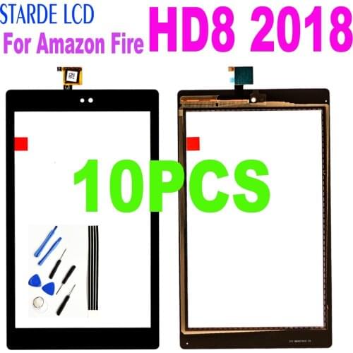 10PCS For Amazon Fire HD8 HD 8 8th Gen 2018 L5S83A Touch Screen Digitizer Panel Screen Replacement Part