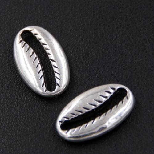10PCS Retro Zinc Alloy Silver Color Shell Charms Pendants For DIY Bracelet Necklace Accessories A2394