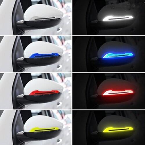 2pcs/Set 3D Stereo Car Rearview Mirror Anti-Collision Scratch Stickers Warning Block Protection