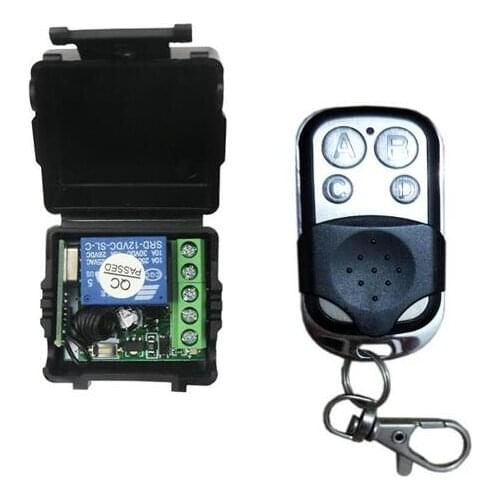 433mhz RF DC12V 1CH wireless radio remote control light switch transmitter & receiver