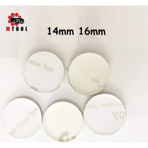 5 pcs/lot 14mm 16mm Car Key Shell Sticker Logo For Fiat Emblem Badge Crystal DIY me-tal sticker car key logo Blue white color