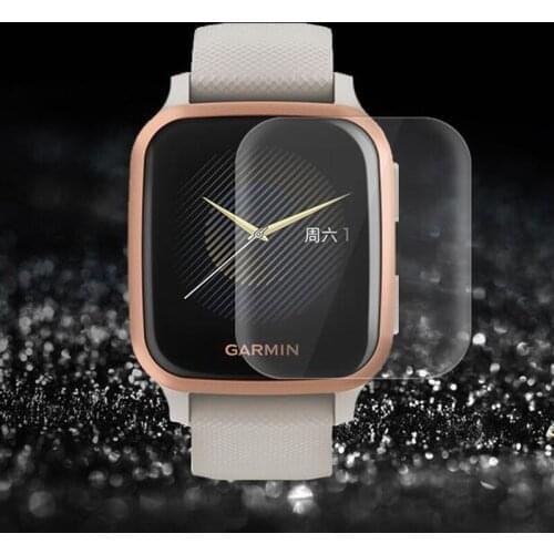 5pcs Soft TPU Clear Protective Film Smartwatch LCD Guard For Garmin Venu SQ Music Sport Smart Watch Full Screen Protector Cover