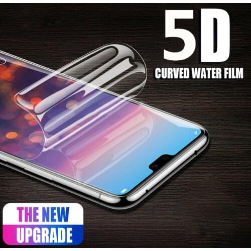 5D soft full cover hydrogel film for huawei p smart plus 2018 2019 p smart Z phone screen protector protective film Not Glass