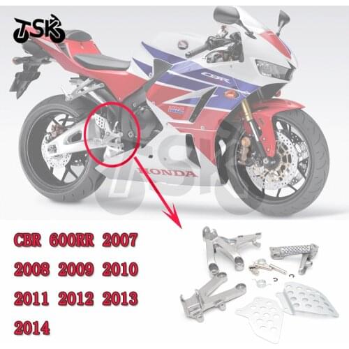 For HONDA CBR 600 RR CBR 600RR 2007 2008 2009 2010 2011 2012 2013 2014 Front Rider Footrest Foot Pegs Bracket