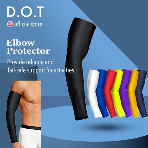 Breathable Quick Dry Protection Running Arm Sleeves Basketball Elbow Pad Fitness Brace Compression Support Sleeve Tendonitis