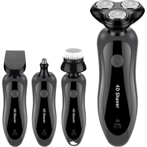 Shaver Electric Fully Washable USB Portable Shaver Male 3 in 1 Shaver
