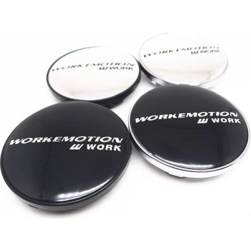 4pcs 60/51mm Work Emotion W Work Wheel Center Cap For WORK T1S/F2S/D3S/W4S/V5S Rims Cover 56mm Emblem Badge Sticker Accessories