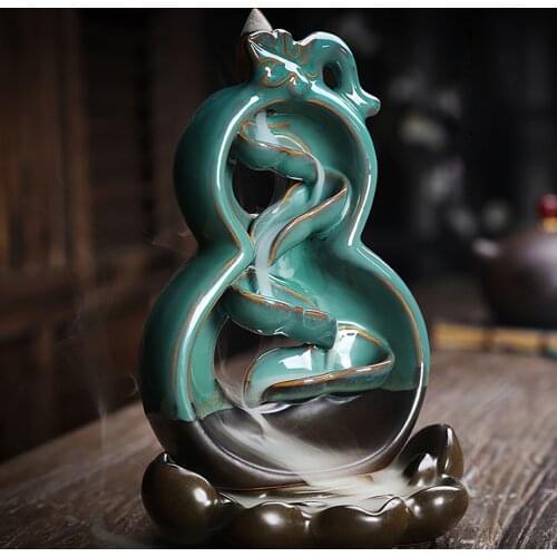 Jesus Smoke Backflow Incense Burner Creative Tower Incense Burner Waterfall Incense Burner Ceramic Incense Holder Home
