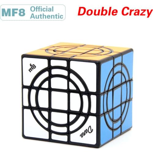 MF8 Double Crazy Magic Cube Two Circle Neo Professional Speed Puzzle Antistress Brain Teasers Educational Toys