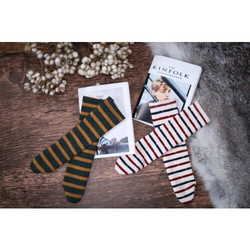 BJD doll socks are suitable for 1/3 1/4 size color stripe medium tube socks ~2 color into doll accessories