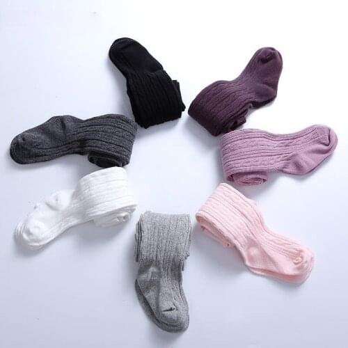 PMGZGLY 0 to 6 Yrs Baby Tights Cotton Childrens Tights Cable Knitted Girls Pantyhose Warm Tights Baby Girls Clothes stockings
