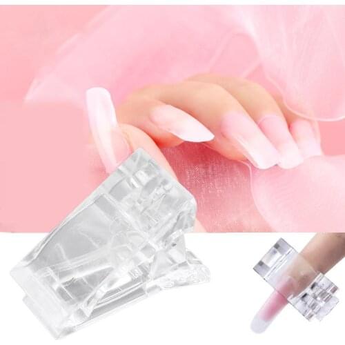 Nail ip Nail Art Poly Quick Building Gel Finger Tips Extension Plastic Tool clip Nail A5M8