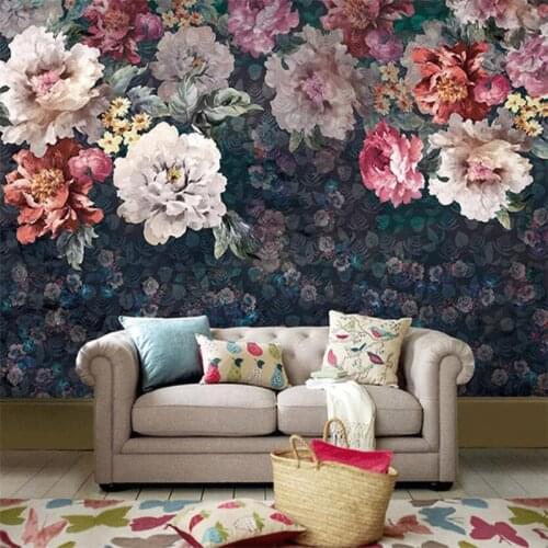 Beibehang Custom American flowers wallpapers for living room personality bedroom Decoration TV Background Home Wall covering