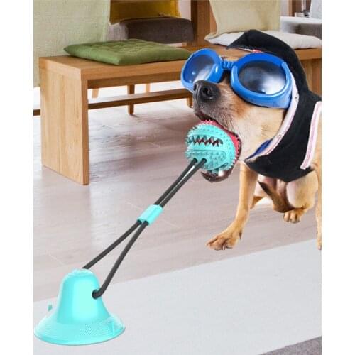 Sucker drawstring leaking pet toy ball tpr molar cleaning tooth vent ball dog toy ball pet molar