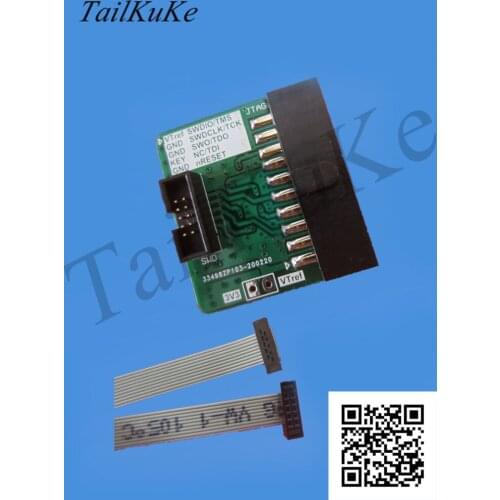 Adapter Board Standard 20-pin 2.54mm to 10-pin 1.27mm In-line Type Support JLINK \ SWD