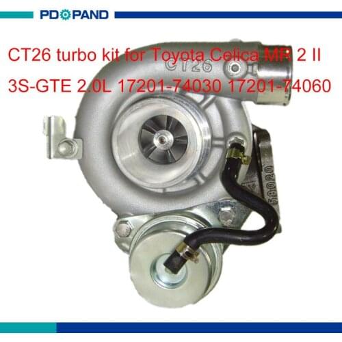 Turbo kit CT26 turbocharger compressor part for Toyota Celica MR 2 II 2.0L 3S-GTE engine 17201-74030 17201-74060
