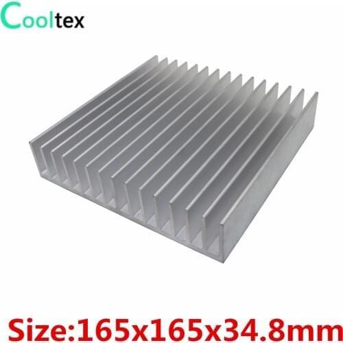 High power 165x165x34.8mm Aluminum HeatSink radiator for electronic Chip LED integrated circuit Heat Sink COOLER cooling