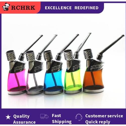 High Quality Portable Hookah Smoking Pipes Recycle Cleanable Cigarette Filter Health Metal Tube Hookah Filtration Outdoor Tools