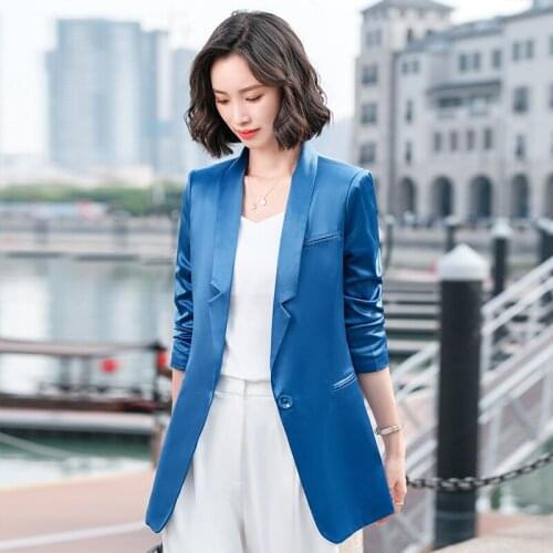 High Quality Fabric Blazers Jackets Coat Formal OL Styles Business Work Wear Blaser Professsional Outwear Tops Clothes