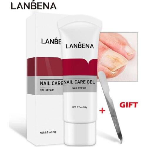 LANBENA Nail Repair Liquid Nail Treatment With File Effective Anti Fungal Fingernails Anti Onychomycosis Brighten Nail TSLM1