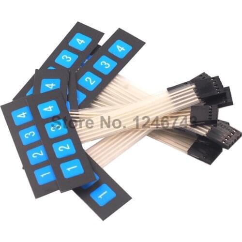 1*4 1 Row 4 Button Membrane Matrix Keyboard Switch Microcontroller Expansion