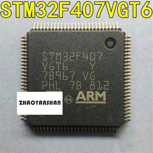 1pcs X STM32F407VGT6 STM32F407 TQFP100 Free Shipping