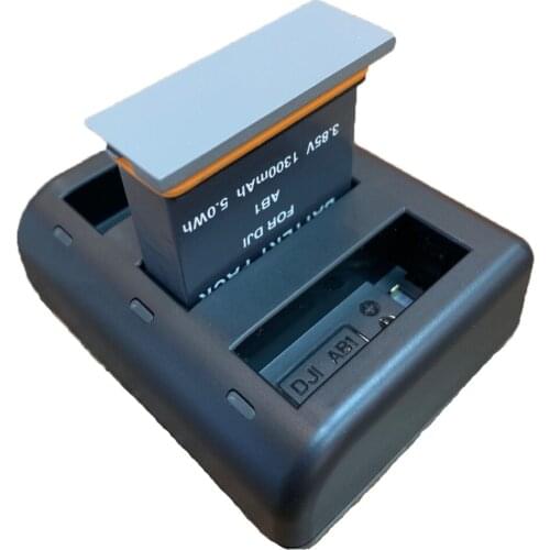 3in1 AB1 Battery USB Dual Charger USB Charging Kit For DJI Osmo Action AB1 Camera Battery USB Charger