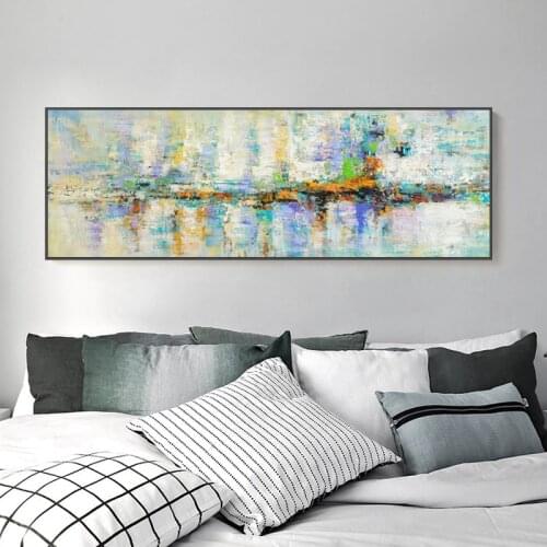 60x180cm-Posters and Prints Wall Art Canvas Painting Colorful Abstract Wall Art Pictures for Living Room Cuadros Decor No Frame