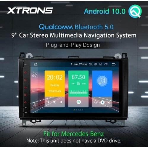 9" Android 10.0 Qualcomm Bluetooth 5.0 Car Stereo Multimedia Player for Mercedes Benz W245 W169 W906 W639 GPS Radio NO DVD