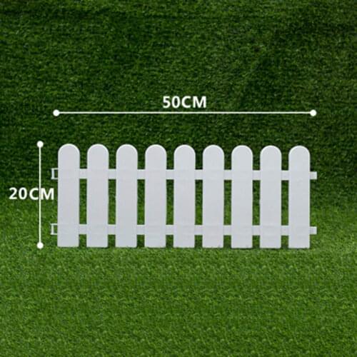 White PVC Plastic Fence European Style For Garden Driveway Gates Christmas Tree TS1
