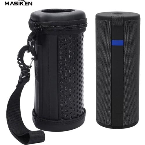 EVA+PU Leather Case Travel Carry Bag for Logitech Ultimate Ears UE Boom 3 Bluetooth Wireless Speaker Protective Storage Bag