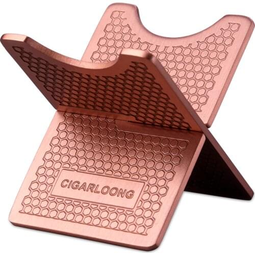 Copper brass Cigar holder cross portable folding cigar rack tray cigar bracket CL-099