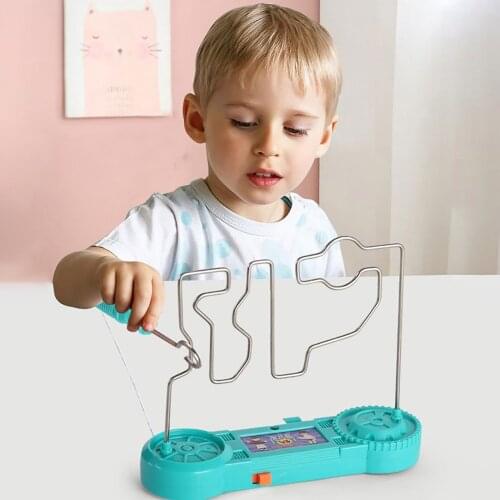 Kids Collision Electric Shock Toy Education Electric Touch Maze Game Party Funny Game Science Experiment Toys for Children Gift