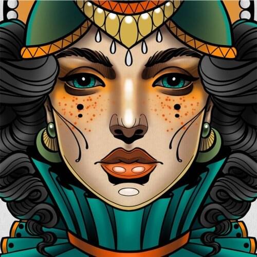 DIY 5D Diamond Embroidery Queen of green eyes Diamond Mosaic Diamond painting Home Furnishing decoration painting