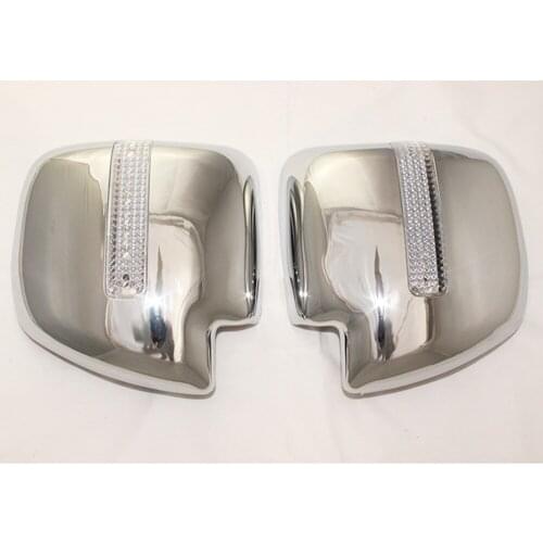 For Suzuki APV van Arena GX 2004 2005 2006 2007 2008 2009 2010 2PCS ABS Chrome plateddoor Rearview door mirror covers with Led