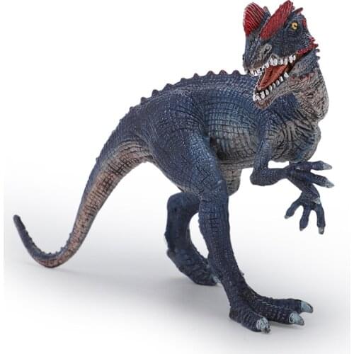 Dilophosaurus Dinosaur Toys Model Double Crested Lizard PVC Action Figure Toy for Kids Gift