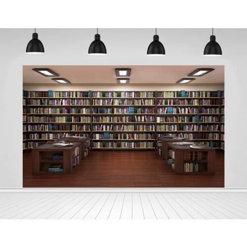 Scopiso Back To School Kid Portrait Bookshelf Library Books Light Photozone Photophone Backdrop Backgrounds For Photo Studio