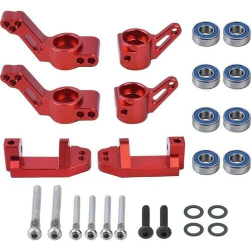 Alloy Castor Blocks Steering Block and Rear Pile Shaft Carrier Replacement 3632 3736 3752 for 1/10 TRAXXAS 2WD Slash