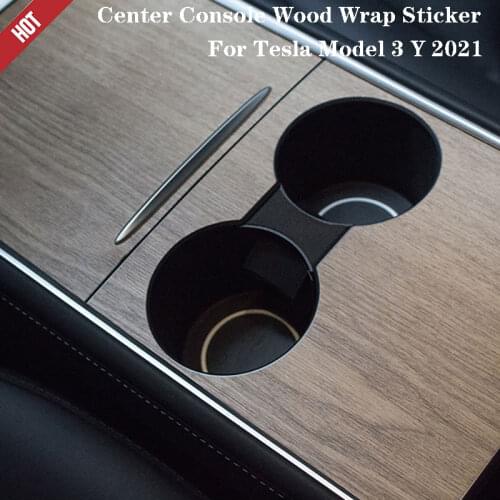 Fit For Tesla Model 3/Y 2021 Car Protective Center Console Console Sticker Wrap