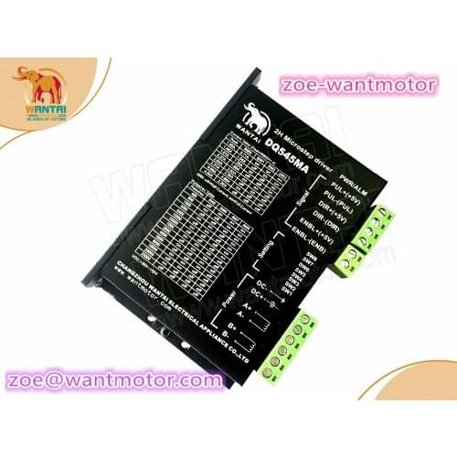 Wantai new Stepper Motor Driver DQ545MA 50V 4.5A 128Microsteps 32-bit DSP chip Matching Nema23,24 and part of 34 stepper motors