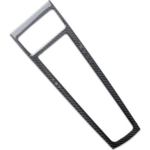 Car interior decoration moulding Carbon Fiber Central Gear Panel Control Panel decal Stickers accessories Fit For porsche macan