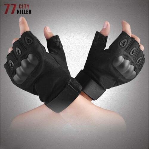 Half Finger Tactical Gloves Men Outdoor Airsoft Shooting Hunting Fingerless Combat Mittens Fitness Motocycle Cycling Gloves